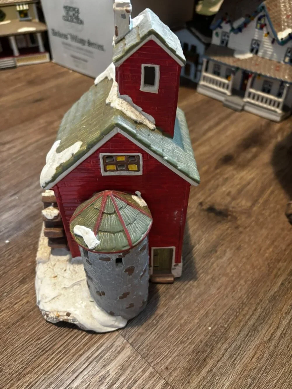Department 56 Christmas village light up building J. Youngs Granary